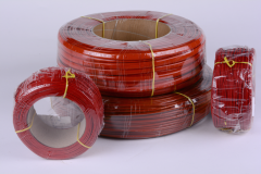 6 mm   4kV -  C class Braided fiberglass sleeving impregnated with silicone 