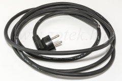 Power cable H05RR-F 2x1,5 3m Elbow plug