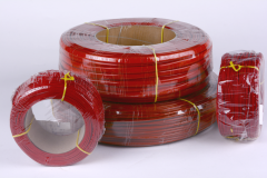 14 mm   1.5 kV -  C class Braided fiberglass sleeving impregnated with silicone